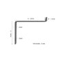 Hanah Home Lam002 Estantería Decorativa de Pared en Madera y Metal Negro y Nogal